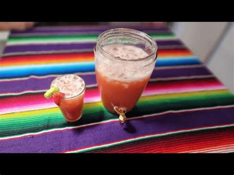 Agua Fresca De Fresa Y Peppino Cocinando Al Sazon De Maria Youtube