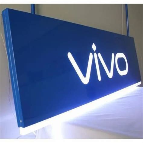 Led Rectangle Acrylic Glow Sign Board For Promotional At Rs 600 Sq Ft