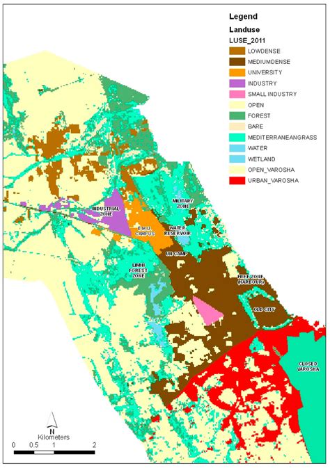 The 2011 Land Use Map Download Scientific Diagram