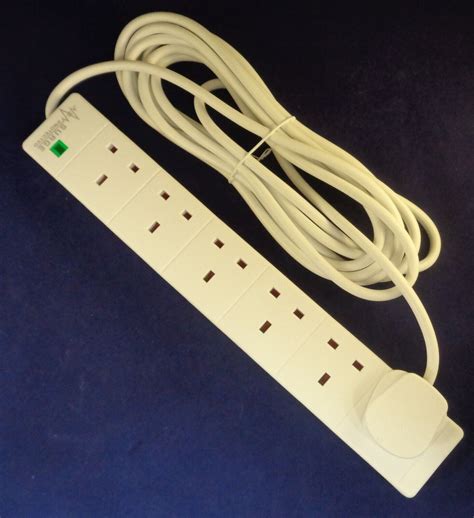 6 Gang Switched Surge Protected Extension Lead With Indicator Light 5m Ebay