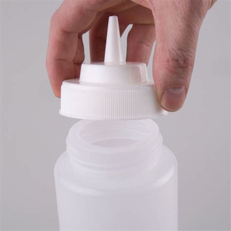 12 PACK 32 Oz Clear Wide Mouth Plastic Condiment Dressing Sauce