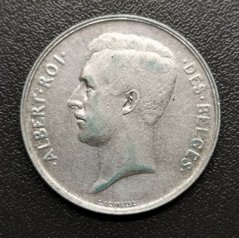 2 francs Albert Ier en français 1910 Achat Or en Belgique