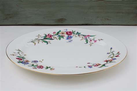 Vintage Wedgwood England Devon Sprays Floral China Thanksgiving Turkey