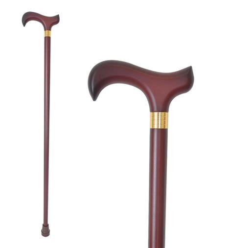 Derby Handle Walking Stick Brown