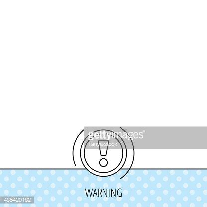 Warning Icon. Dashboard Sign. Stock Clipart | Royalty-Free | FreeImages