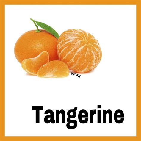 Tangerine Cosas De Ingles Sandia En Ingles Nombres En Ingles