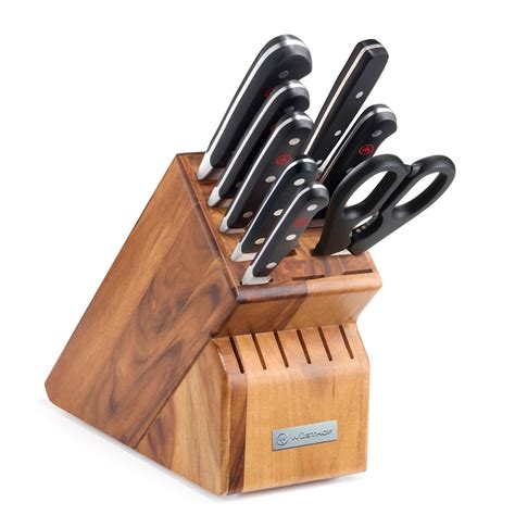 Wusthof Classic 9 Piece Acacia Knife Block Set Bbqguys