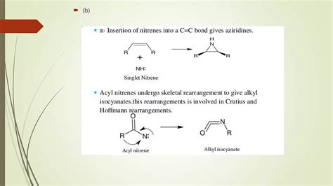 Formation And Reaction Of Carbenes Nitrenes Free Radicals Ppt