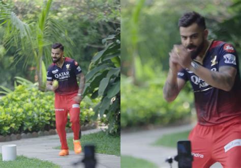 [Watch] Virat Kohli and a couple of his RCB teammates participate in a fun bowling task off the ...