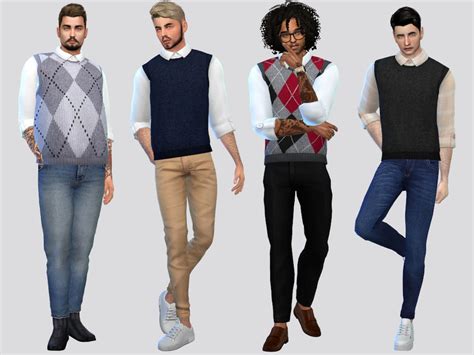 The Sims Resource Casual Wool Vest