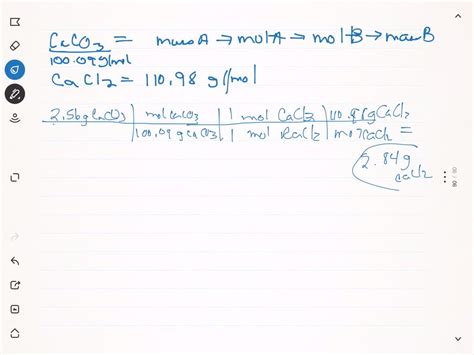 SOLVED Calcium Carbonate Reacts With Aqueous HCl To Give CaCl2 And CO2