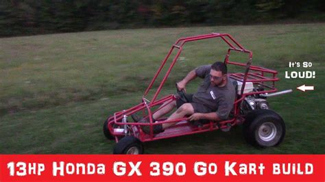 13hp Honda GX 390 Go Kart Build YouTube