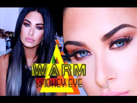 Warm Smokey Eye Morphe U Palette And Jacyln Hill Highlighter Youtube