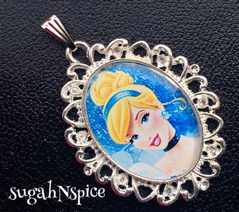 Disney Princess Cinderella Necklace Pendant Cabochon for | Etsy