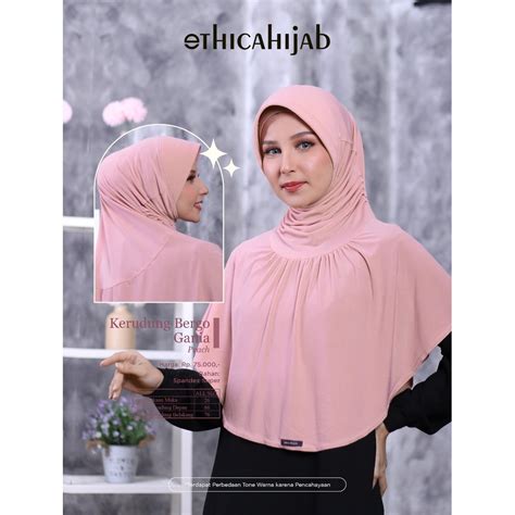 Jual Bergo Gania Hijab Instan Terbaru By Ethica Hijab Hijab Adem