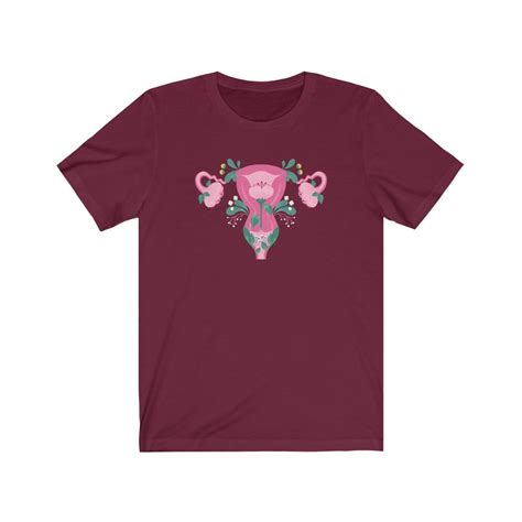 Uterus Tee Uterus Feminist Shirt Grow A Pair Shirt Etsy