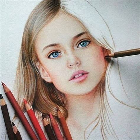 Pencil Portrait Mastery Colored Pencil Piece By Maratart Tag And