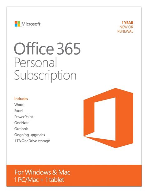 Microsoft Office 365 Personal 1 Year Subscription Ebay