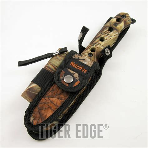 Watchfire Hunting Camping Knives Set Survival Camo Kit W Led Light