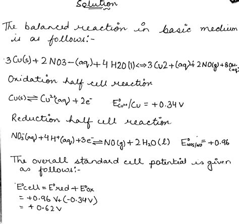 [solved] Calculate The Standard Cell Potential For The Following Reaction 2 Course Hero