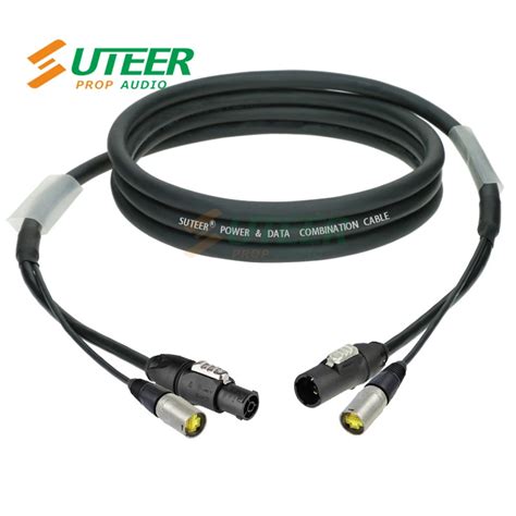 Powercon True1 3X1 5mm2 Ethercon Cat 6A Hybrid Cable Powercon