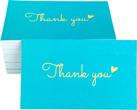 Rxbc2011 100 Little Thank You Cards Gold Heart Design Bulk Thank You Notes For All