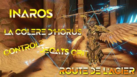 Warframe Inaros Build Pour La Route De Lacier Youtube