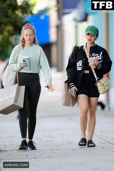 Lucy Hale Sexy Seen Showing Off Her Hot Legs Out With A Friend In Studio City Aznude