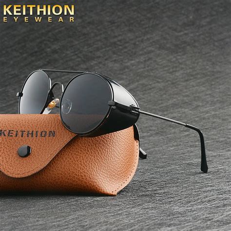 Keithion Gafas De Sol Retro Steampunk Para Hombre Y Mujer Lentes De