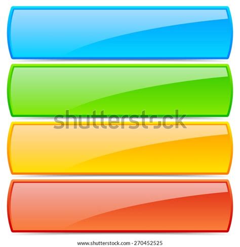 Colorful Button Banner Backgrounds Glossy Effect Stock Vector Royalty