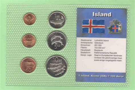 Iceland World coins sets Münzen sätze der welt KMS Наборы монет мира