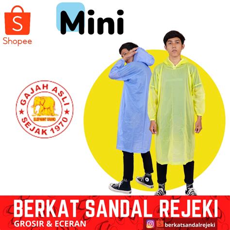 Jual Jas Hujan Poncho Lengan Mini Elephant Brand Dewasa Shopee Indonesia