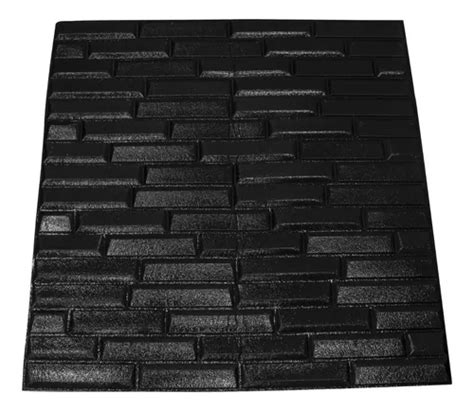 Panel Ladrillo Decorar Lamina Pared 10 Piezas Decoform Color Negro