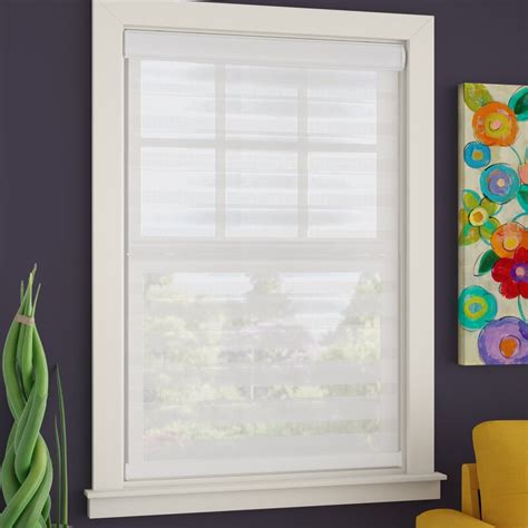 Ebern Designs Cordless Zebra Semi Sheer Roller Shade And Reviews Wayfairca