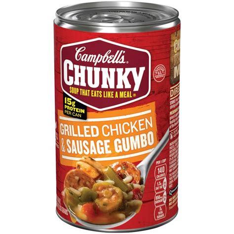 Campbell's Chunky Grilled Chicken & Sausage Gumbo Soup | Hy-Vee Aisles ...