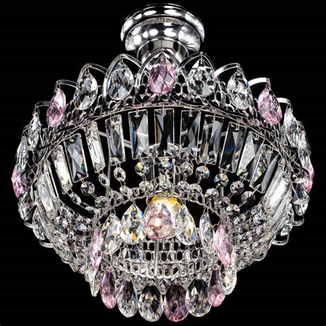 Люстра Астра Бутон №1 с подвесом Розовая Гусь-Хрустальный купить в ...