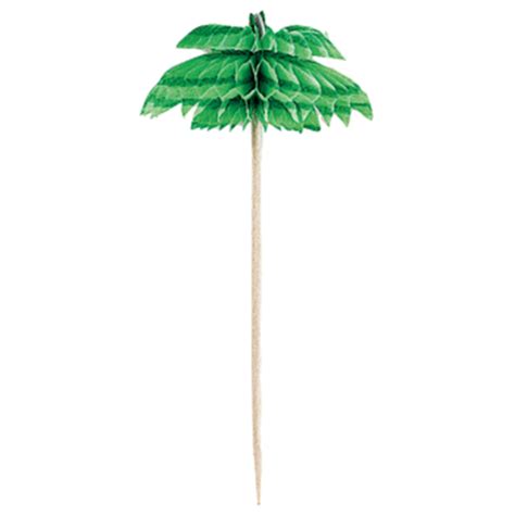 Partymart Palm Tree Honeycomb Picks 12ct