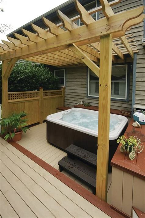 Hot Tub Pergola Iron Pergola Patio Railing Curved Pergola Deck With Hot Sex Picture