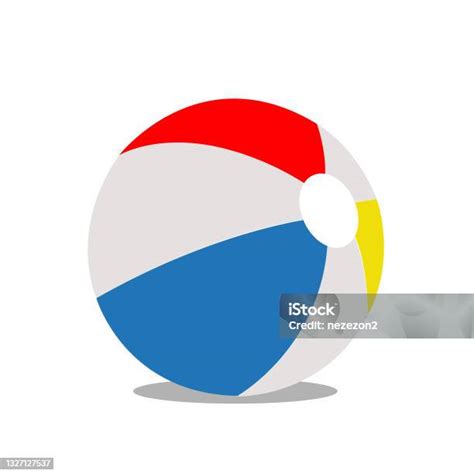 Beach Ball Vector Illustration Stockvectorkunst En Meer Beelden Van