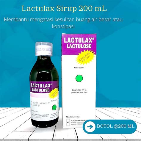 Lactulax Lactulose Ml Syrup Coklat Chocolate Sirup Ed Jan