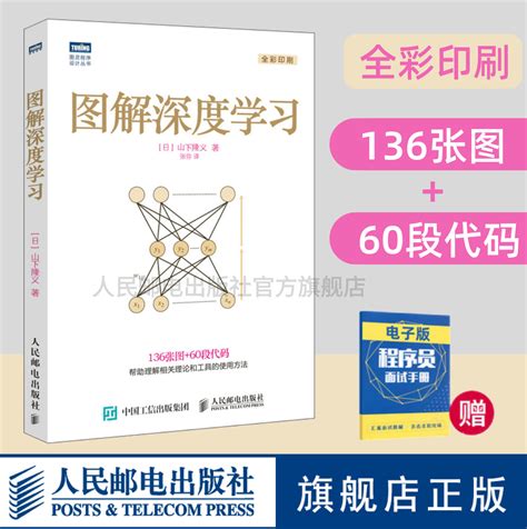 【旗舰店正版】图解深度学习机器学习神经网络程序设计编程入门 Python数据分析爬虫深度学习人工智能计算机网络书籍虎窝淘