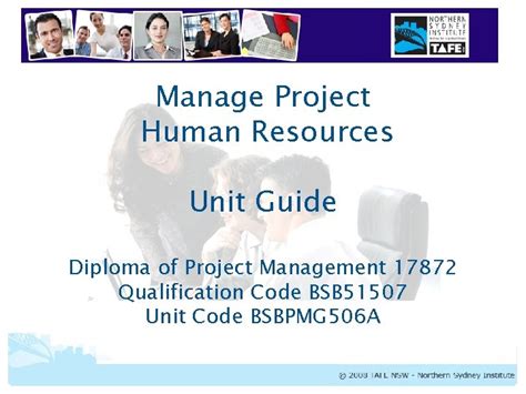 Manage Project Human Resources Unit Guide Diploma Of