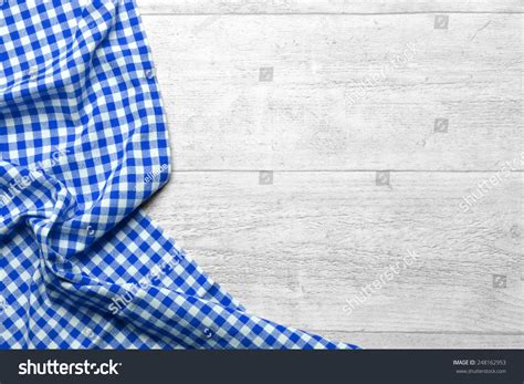 Checkered Tablecloth Blue Stock Photo 248162953 | Shutterstock