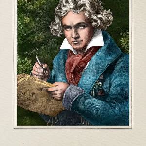 Canvas Print Of Handwritten Manuscript By Ludwig Van Beethoven