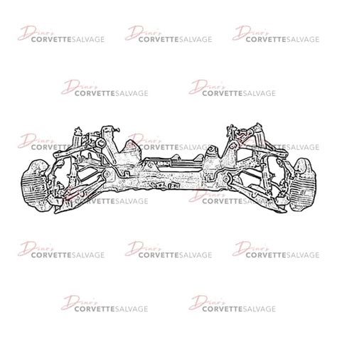 C4 Used Front Suspension Assembly 1988 1996 Dinos Corvette Salvage