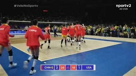 V Deo Estados Unidos X China Melhores Momentos Liga Das Na Es