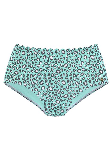 Highwaist Bikini Hose Mint Bedruckt 34 LASCANA De