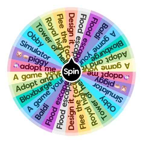 Roblox Games Spin The Wheel Random Picker