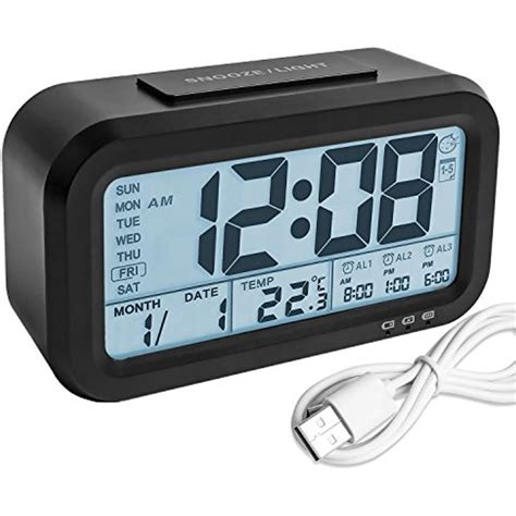 Digital Alarm Clock Backlight Lcd Morning Clock Travel Alarm Clock