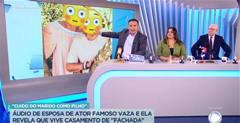 Foto Programa da Record Hora da Venenosa mostrou suposto áudio de